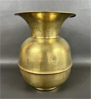 Vintage Large Solid Brass Spittoon