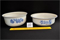 Lot of 2 Pfaltzgraff Serving Dishes Bowl on Right