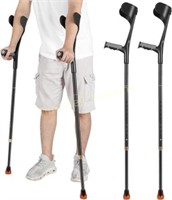 Forearm Crutches Pair  Black  20.1*4.3*IN