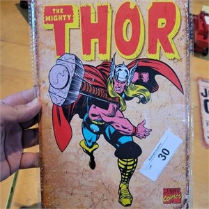 8"X12" THE MIGHTY THOR METAL SIGN