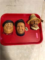 3 Collectible Bosson Heads