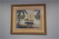 Framed Print "Sailboat"