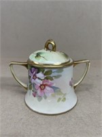 Nippon hand painted creamer does have hairline