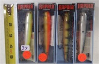 4 Rapala Fishing Lures Husky H-13-new in pkgs.