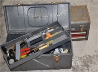 Two Tool Boxes. One with Contents