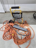 Extention cord and work light