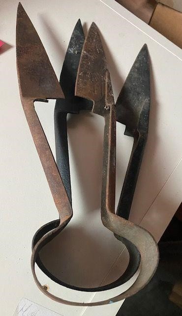 2 Antique Sheep Sheering tools