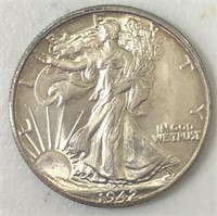 1942 Liberty Walking Half Dollar