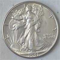 1941-D Liberty Walking Half Dollar