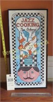 JAZZ COOKING - GREOLE GUMBO FRAMED PRINT