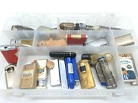 (25+) Novilty Lighters and Container