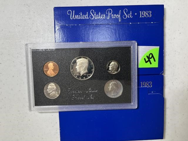 (2) 1983 Proof Mint Sets