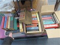 3 boxes of vintage books - various
