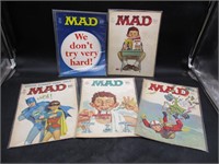 5 Issues of MAD Magazine