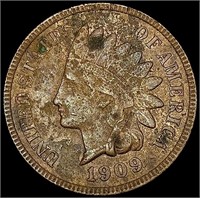 1909-S Indian Head Cent NEARLY UNCIRCULATED