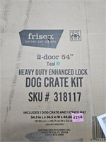 Frisco heavy duty dog crate kit. 2 doors: 54" in