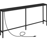 MAHANCRIS Console Table with Power Outlet, 70.9"