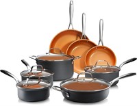 USED-Gotham Steel 13pc Cookware Set