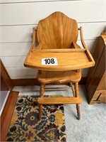 Wooden High Chair