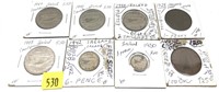 Lot, Irish coins, 8 pcs.