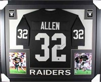 Autographed Marcus Allen Custom Framed Jersey