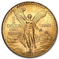 1981 Mexico 1 Oz Gold Libertad Bu