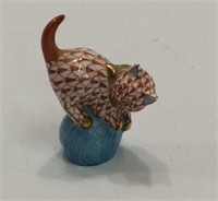 Herend Mischievous Cat Figurine KJC