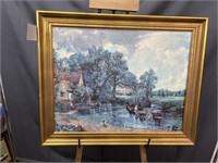 FRAMED LANDSCAPE ART - 32 X 26