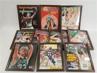 11) VINTAGE SPORTS ILLUSTRAED LARRY BIRD COVERS