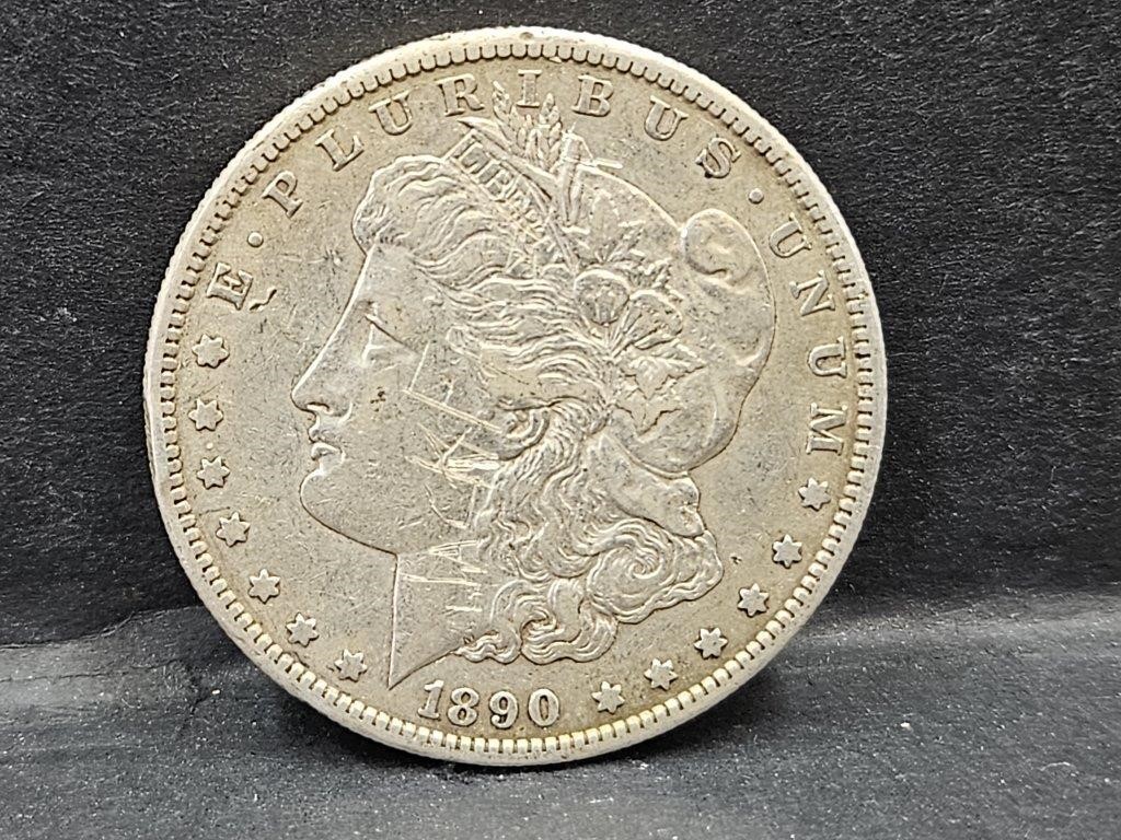 1890 O Morgan Silver Dollar Coin