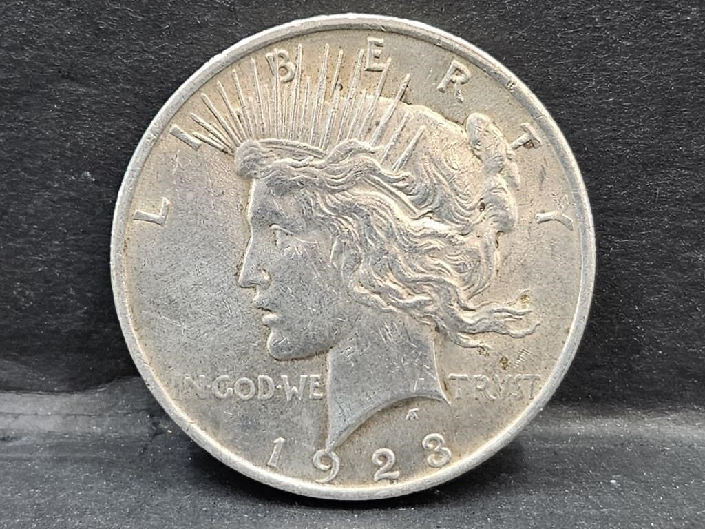 1923 Silver Peace Dollar Coin