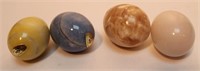 Lot of 4 Stone Eggs in Box