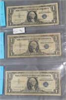 (2) 1957 Star Note Silver Certificates and (1)