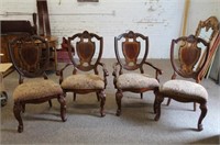 4 Pc. 2 armchairs and 2 side chairs