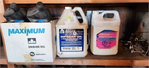 Shelf of engine oil and methyl hydrate
