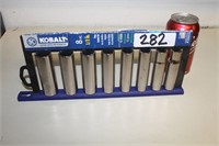 SET OF NEW KOBALT 1/2" DRIVE METRIC DEEP SOCKETS