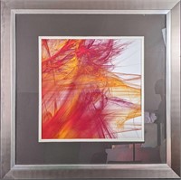 Framed Colorful Abstract Art Print