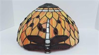 STAINED GLASS LAMP SHADE DRAGONFLY DESIGN