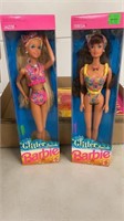 2 Glitter beach Barbies new in box