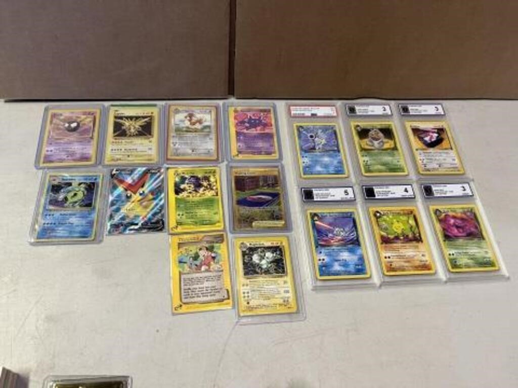 POKEMON CARD LOT w SOME GRADED CARDS