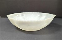 Vintage Milk Glass Grape Serving Bowl