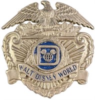 Early 1980s Disney World Female Security Hat Badge