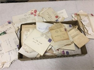 1920s to 1950s envelopes with letters and other