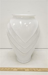Large White Vase- 16" Tall- Has What Looks To Be