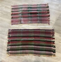2 Woven Fringed Rugs