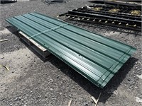 (5) Sheets Green Steel Siding Roofing
