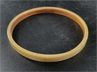 Old ivory delicate bangle bracelet 3" inside diame