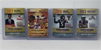 (4) Patrick Mahomes Rookie Phenoms Football Cards