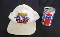 Vintage Lakers back-to-back-championship hat