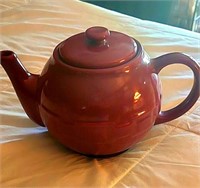 Longaberger Pottery Paprika Tea Pot with Lid